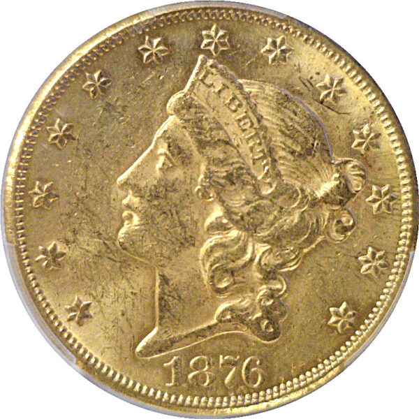 1876-CC $20 Liberty. -  PCGS MS-61.  CAC - Image 2