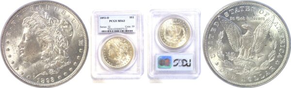 1893-O Morgan Dollar. -  PCGS MS-63