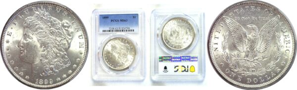 1899 Morgan Dollar.  -  PCGS MS-63