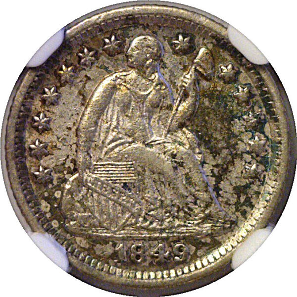 1849-O Seated Liberty Half Dime.   -   NGC AU-58 - Image 2