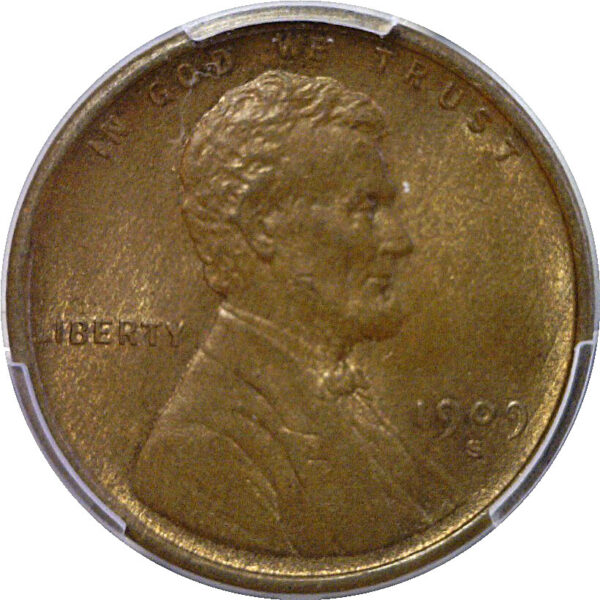 1909-S Lincoln Cent  -  PCGS MS-64 BN   CAC - Image 2