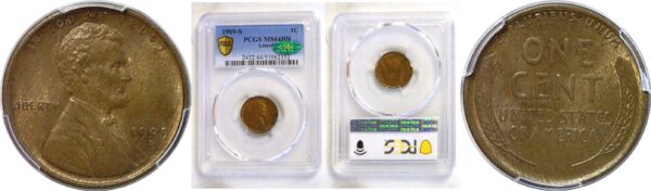 1909-S Lincoln Cent  -  PCGS MS-64 BN   CAC