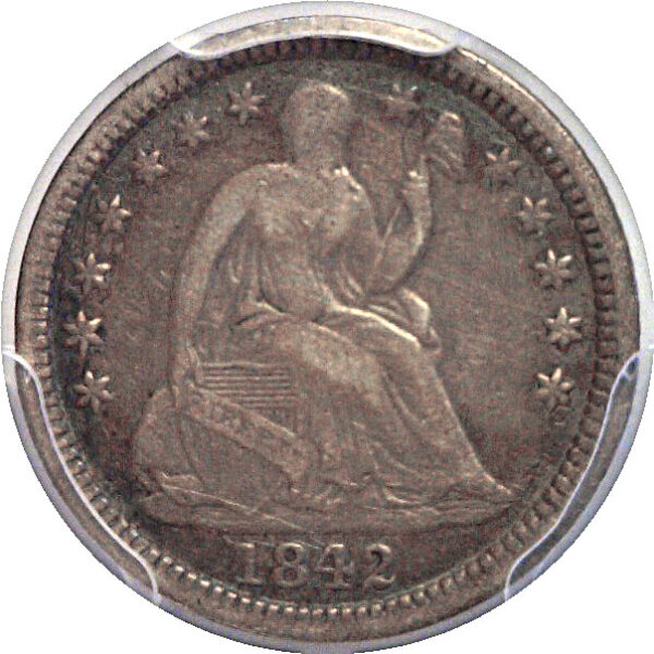 1842-O Seated Liberty Half Dime  -  PCGS VF-25 - Image 2