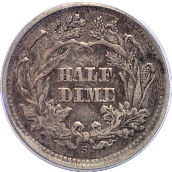 1864-S Seated Liberty Half Dime  -  PCGS XF-45 - Image 3