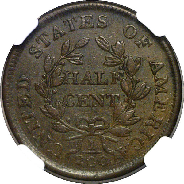 1804 Half Cent. -  NGC XF-45 - Image 3