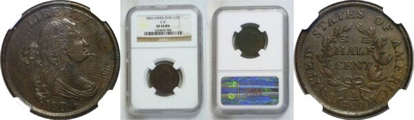 1804 Half Cent. -  NGC XF-45