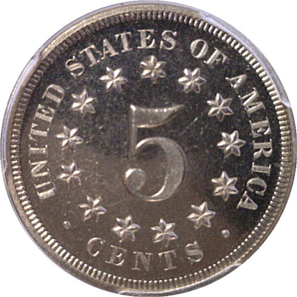 1867 Shield Nickel. -  PCGS PR-65 CAM - Image 3