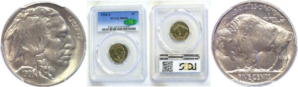 1928-S Buffalo Nickel  -  PCGS MS-66  CAC