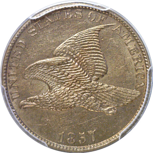 1857 Flying Eagle Cent  -  PCGS MS-61 - Image 2