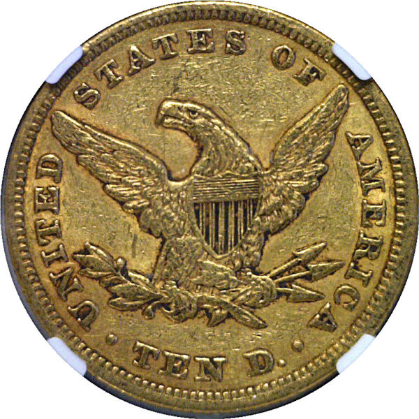 1855 $10 Liberty  -  NGC AU-55   CAC - Image 3