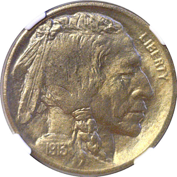 1913-D T-2  Buffalo Nickel  -  NGC MS-64 - Image 2