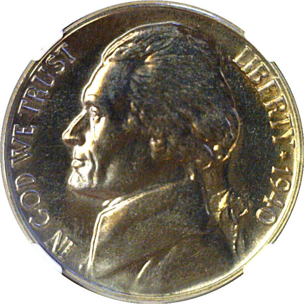 1940 Jefferson Nickel  -  NGC PF-67  CAC - Image 2