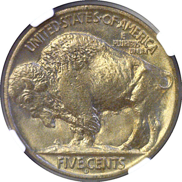 1913-D T-2  Buffalo Nickel  -  NGC MS-64 - Image 3