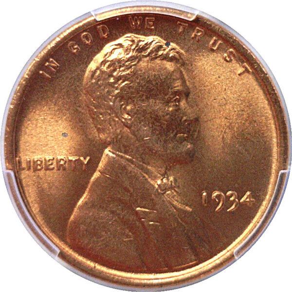 1934 1C Lincoln Cent PCGS MS-67 RD - Image 2
