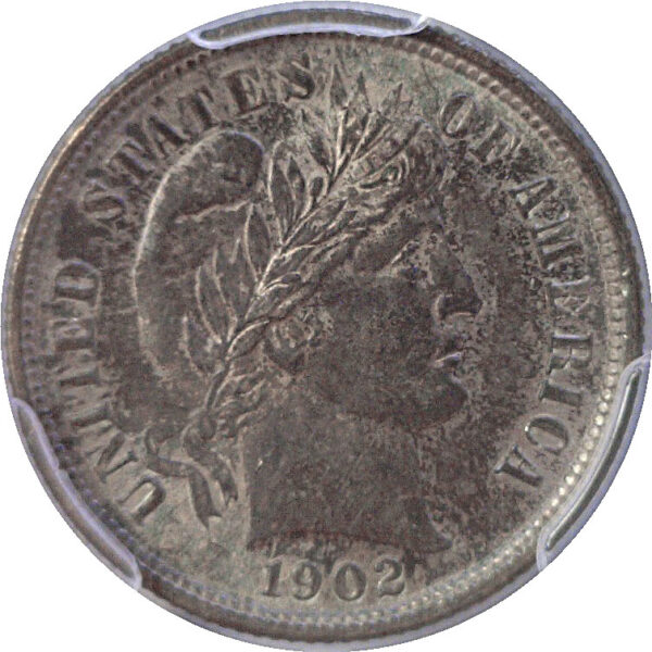 1902-S Barber Dime  -  PCGS MS-61 - Image 2