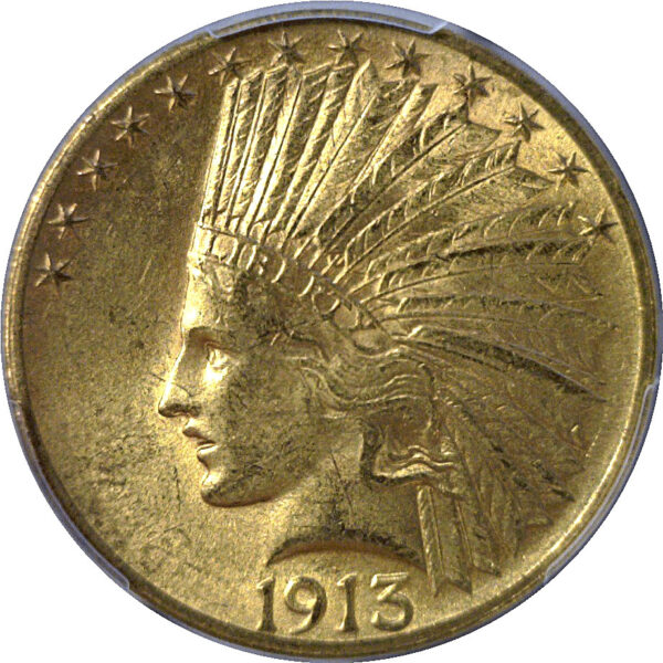 1913 $10 Indian  -  PCGS AU-58  CAC. - Image 2