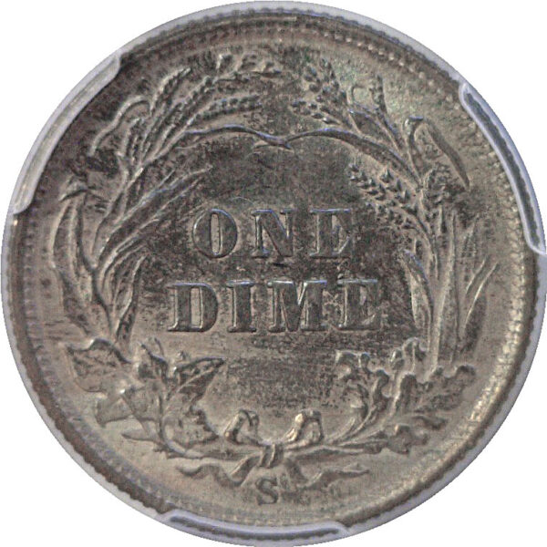 1902-S Barber Dime  -  PCGS MS-61 - Image 3