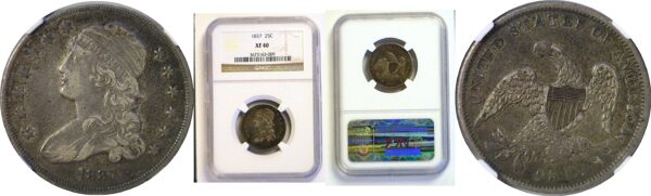 1837 Bust Quarter  -  NGC XF-40