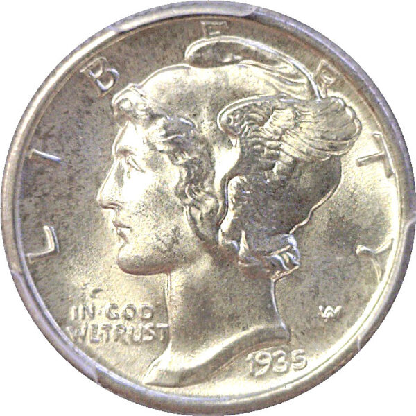 1935 Mercury Dime  -  PCGS MS-67+ FB - Image 2