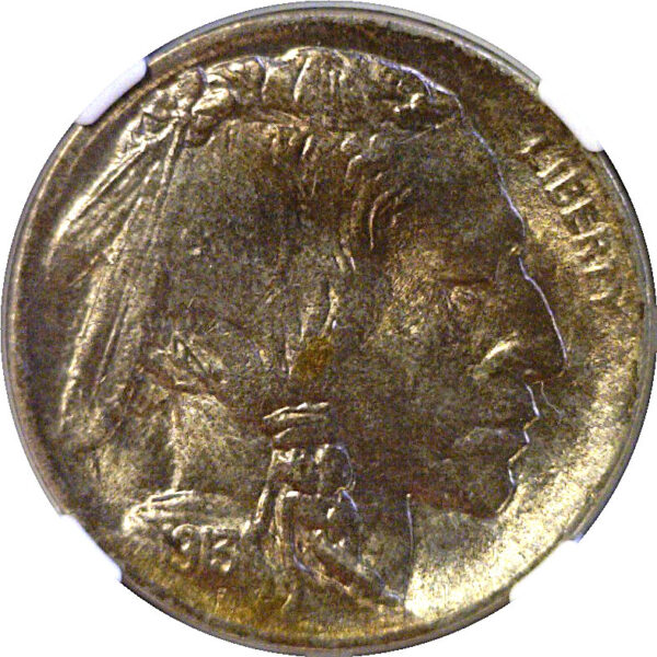 1913 T-2  Buffalo Nickel  -  NGC MS-64 - Image 2