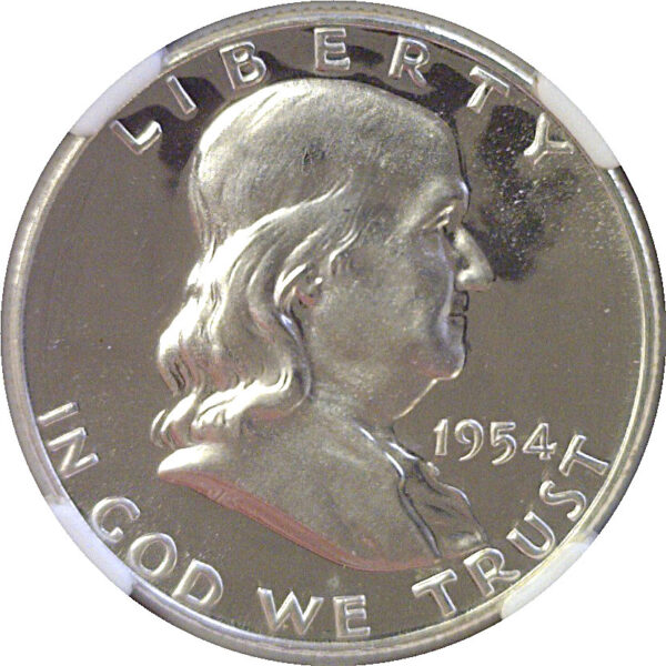 1954 Franklin Half Dollar  -  NGC PF-67 CAMEO - Image 2