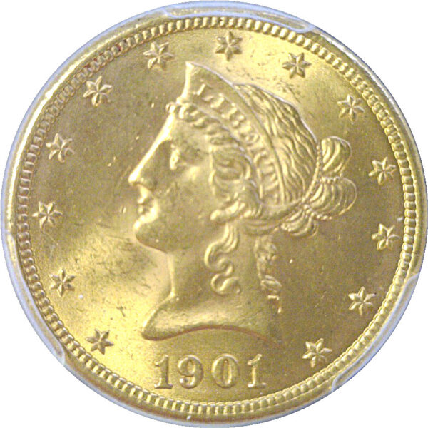1901 $10 Liberty   -   PCGS MS-64  CAC - Image 2
