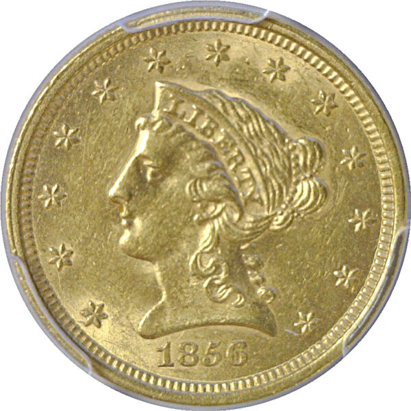 1856 $2 1/2 Liberty  -  PCGS AU-58 - Image 2