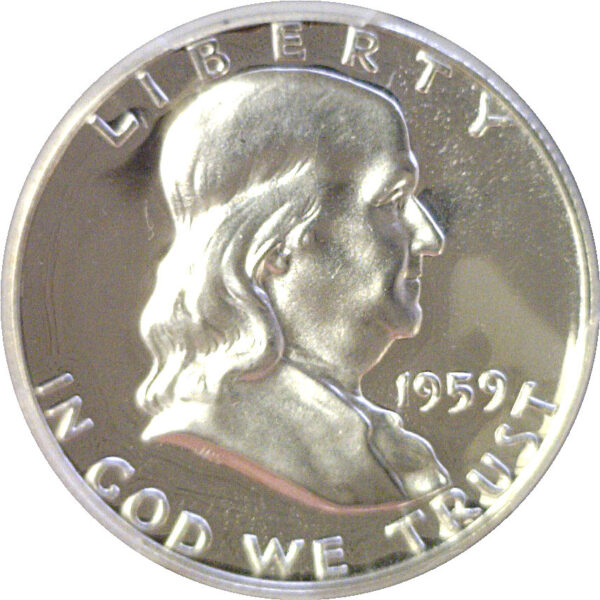 1959 Franklin Half Dollar  -  PCGS PR-68 CAM - Image 2