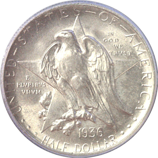 1936-S Texas Commemorative Half Dollar  -  PCGS MS-65 - Image 2