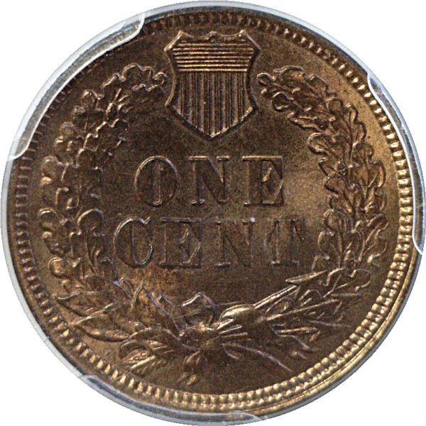 1886 T-1.  Indian Head Cent  -  PCGS MS-64 RB   CAC - Image 3