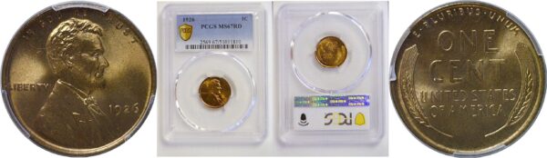 1926 Lincoln Cent  -  PCGS MS-67 RD