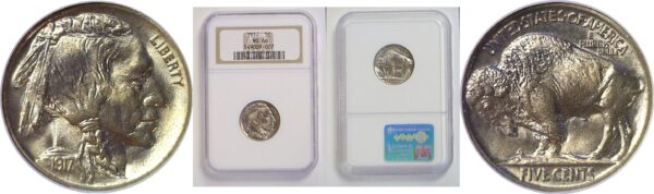 1917 Buffalo Nickel.  -   NGC MS-66