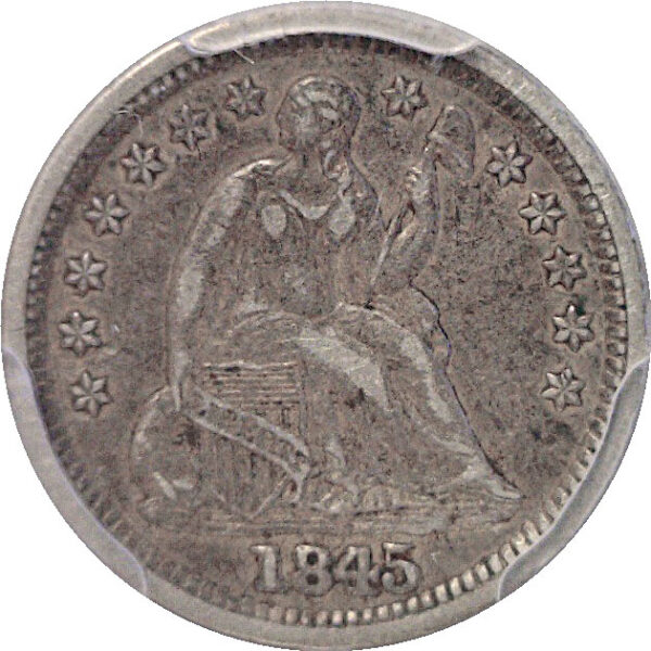 1845 Seated Liberty Half Dime  -  PCGS XF-45 - Image 2