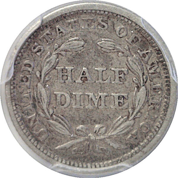 1845 Seated Liberty Half Dime  -  PCGS XF-45 - Image 3
