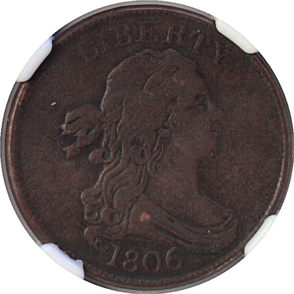 1806 Half Cent  -  NGC F-12 - Image 2