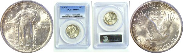1926-D Standing Liberty Quarter  -  PCGS MS-64+