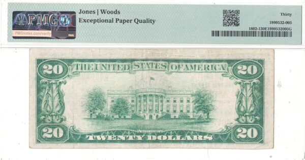 1929 $20 Ashley, Pennsylvania PMG VF-30 EPQ Charter 8656 - Image 3