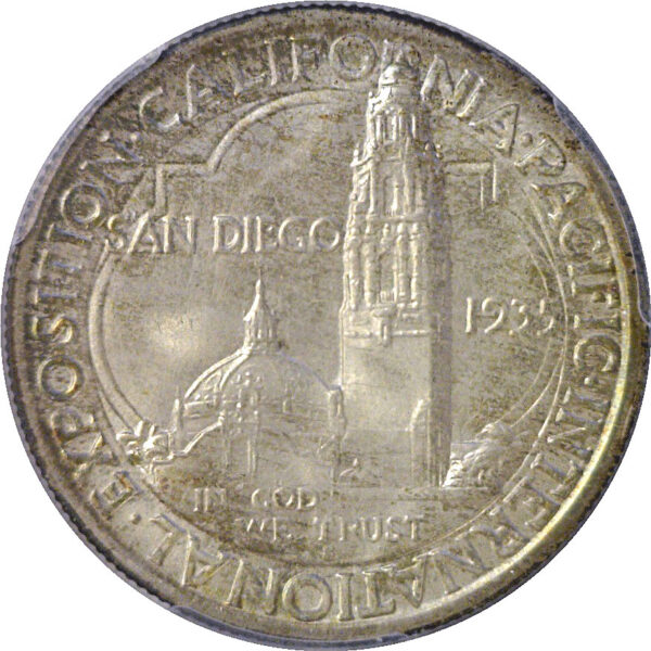 1935-S San Diego Commemorative Half Dollar  -  PCGS MS-67  CAC - Image 3