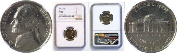 1941 Jefferson Nickel  -  NGC PF-66