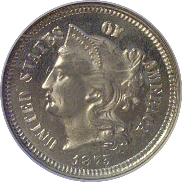 1875 Nickel Three Cent. -  NGC PF-65 - Image 2