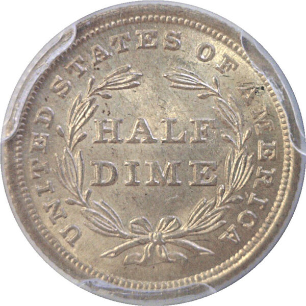 1839 Seated Liberty Half Dime.  -   PCGS MS-63 - Image 3