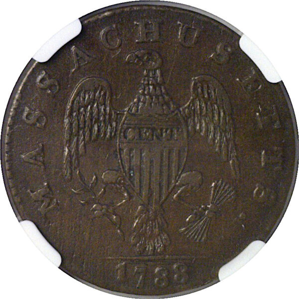 1788 Massachusetts Cent.  -   NGC XF-45 - Image 3