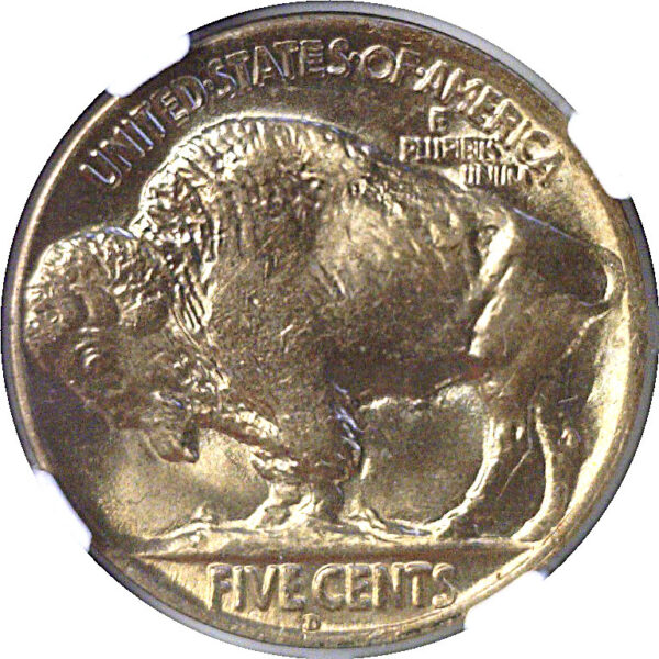 1928-D Buffalo Nickel  -  NGC MS-64  CAC - Image 3