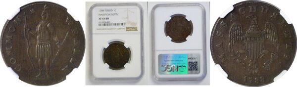 1788 Massachusetts Cent.  -   NGC XF-45