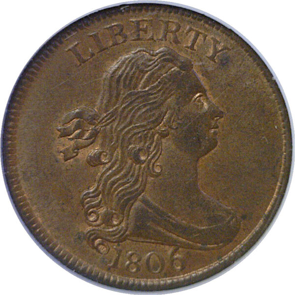 1806 Half Cent  -  NGC MS-64 RB  CAC - Image 2