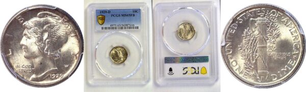 1929-D Mercury Dime. -  PCGS MS-65 FB