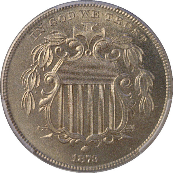 1873 Closed 3.  Shield Nickel.  -   PCGS PR-66 - Image 2