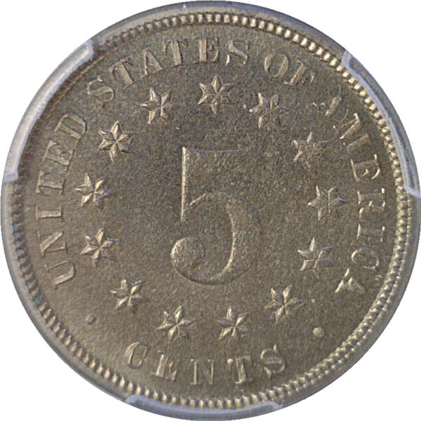 1873 Closed 3.  Shield Nickel.  -   PCGS PR-66 - Image 3