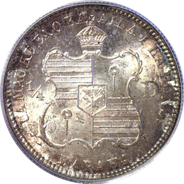 1883 Hawaii Quarter   -   PCGS MS-64 - Image 3