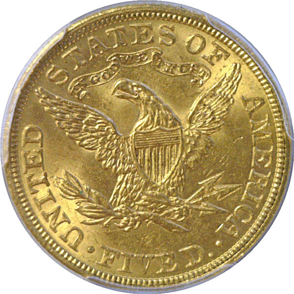 1907 $5 Liberty  -  PCGS MS-64+ - Image 3